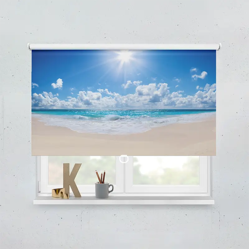 Springrollo Motiv "Wellen Sonne Strand Meer"