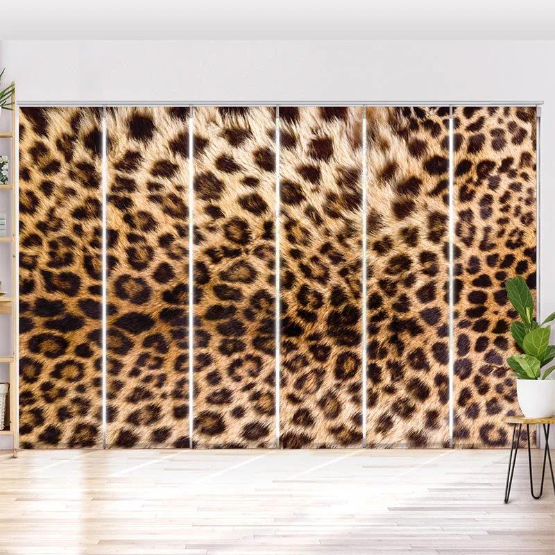 Schiebegardine Motiv "Leopardenmuster"