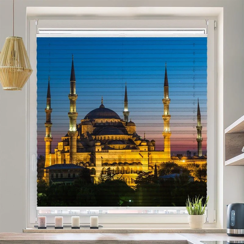 Plissee Motiv "Istanbul Blaue"