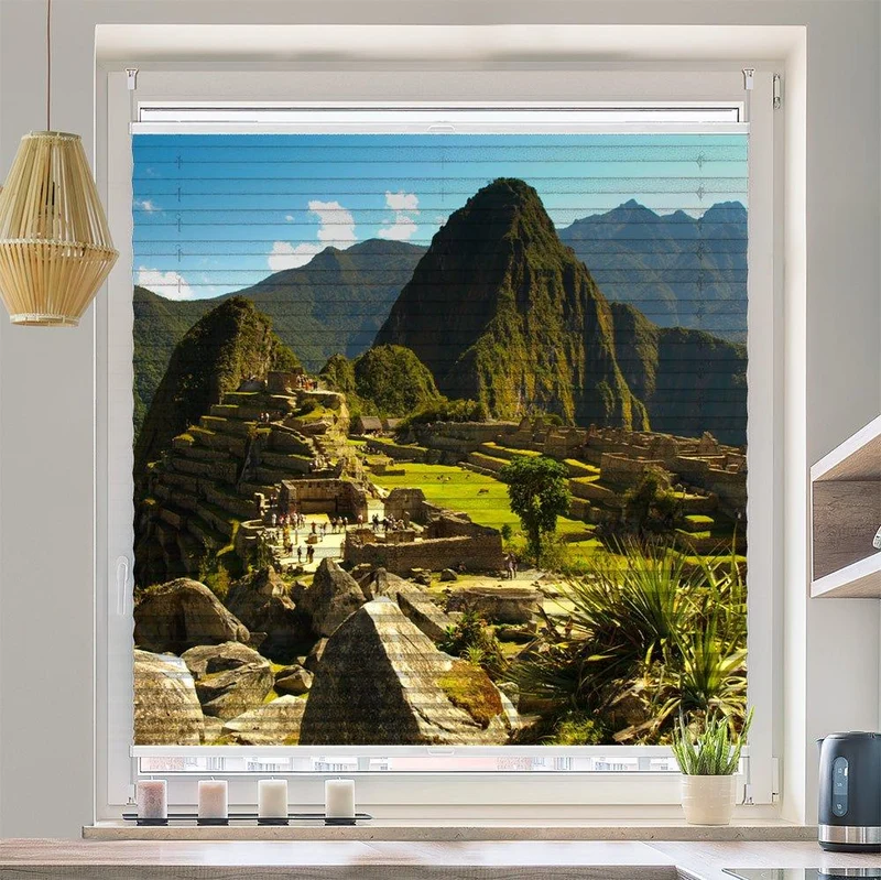 Plissee Motiv "Machu Picchu"