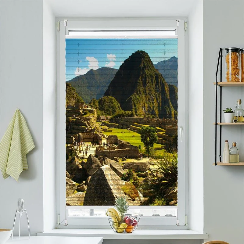Plissee Motiv "Machu Picchu"