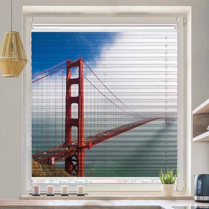 Plissee Motiv "Golden Gate Bridge"