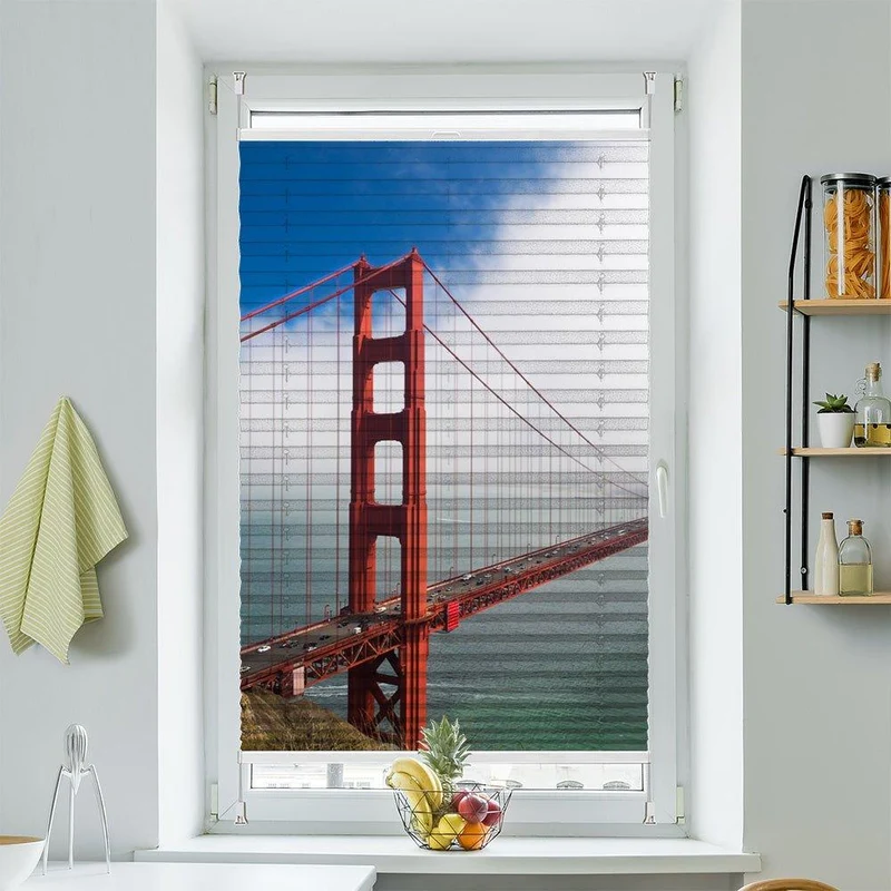 Plissee Motiv "Golden Gate Bridge"
