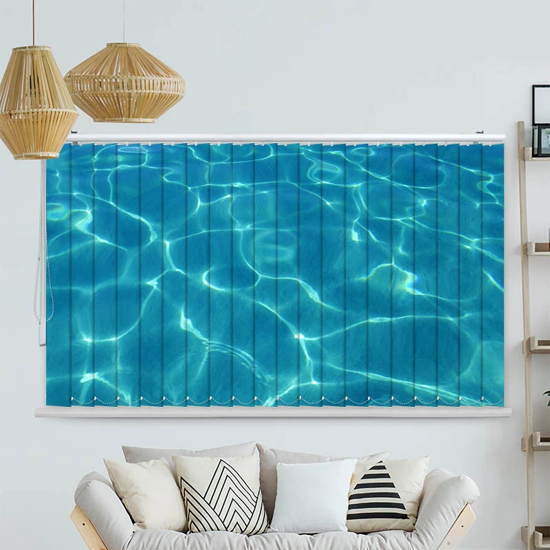Lamellenvorhang Motiv "Wasser"