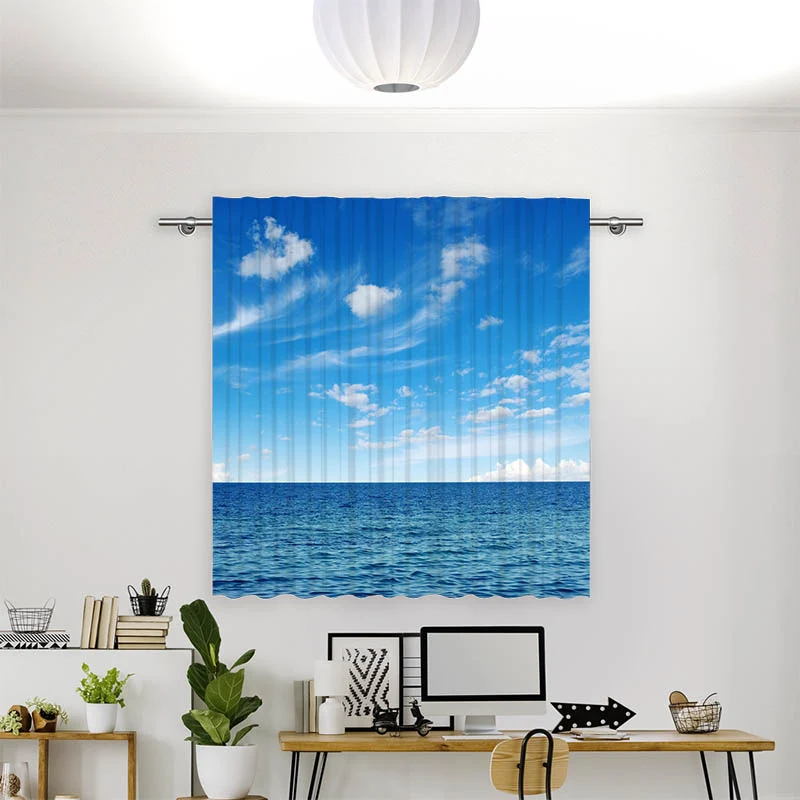 Vorhang Motiv "Ozean und Blauer Himmel"