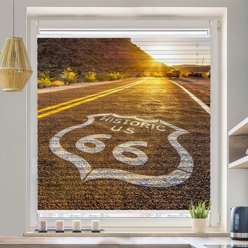 Plissee Motiv "Strasse Arizona"