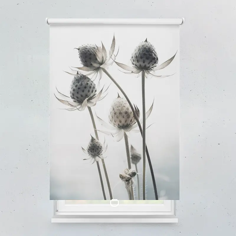 Springrollo Motiv "Makro Blume Trockenblume"