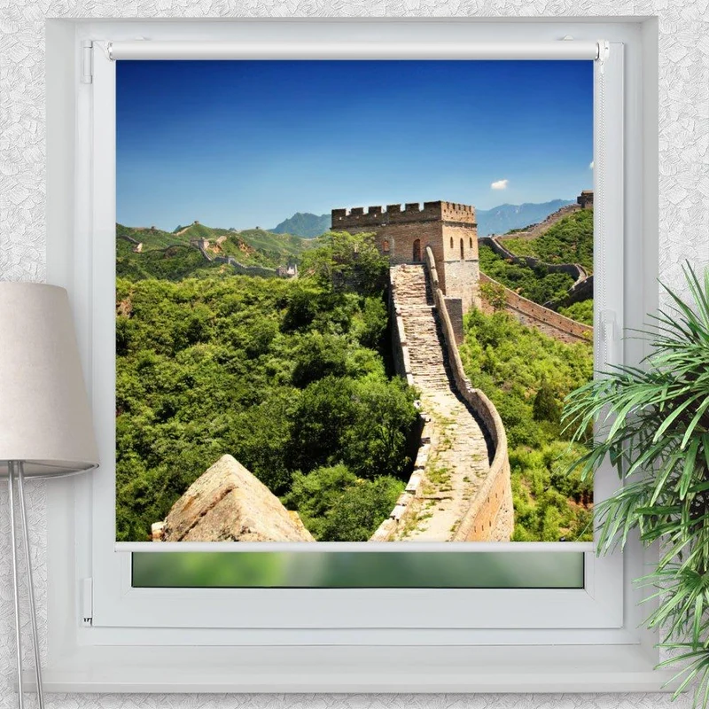 Klemmfix Rollo "China große Mauer" | Motiv-Klemmrollo