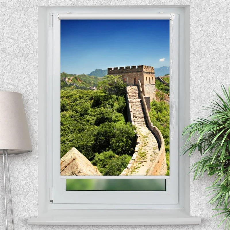 Klemmfix Rollo "China große Mauer" | Motiv-Klemmrollo