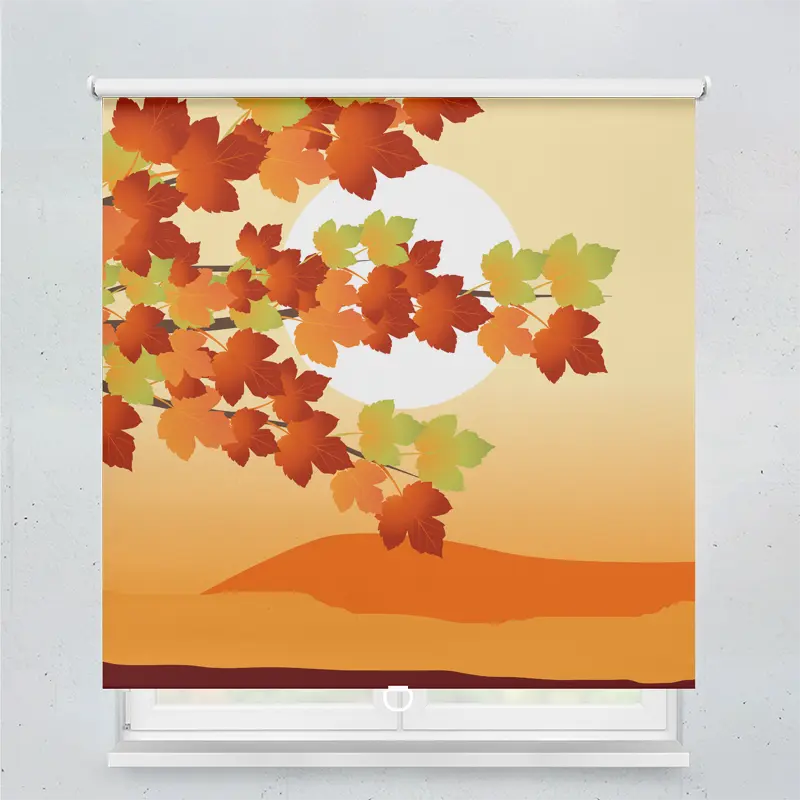Springrollo Motiv "Herbstblätter Grafik"