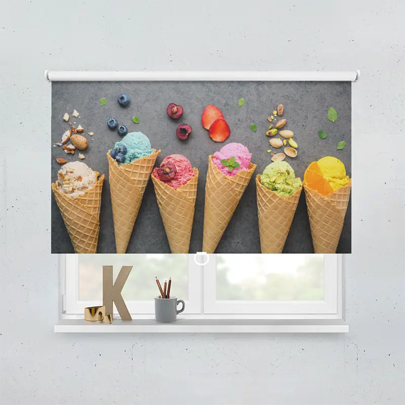 Springrollo Motiv "Eiswaffeln"