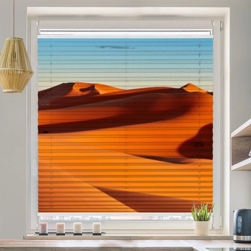 Plissee Motiv "Wüste Sahara"