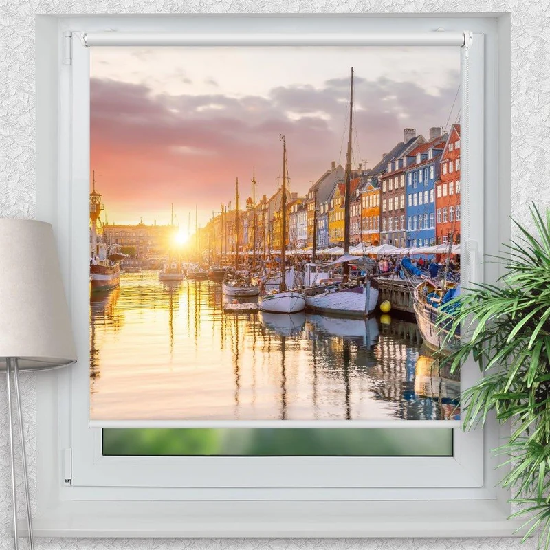 Klemmfix Rollo "Nyhavn Daenemark" | Motiv-Klemmrollo
