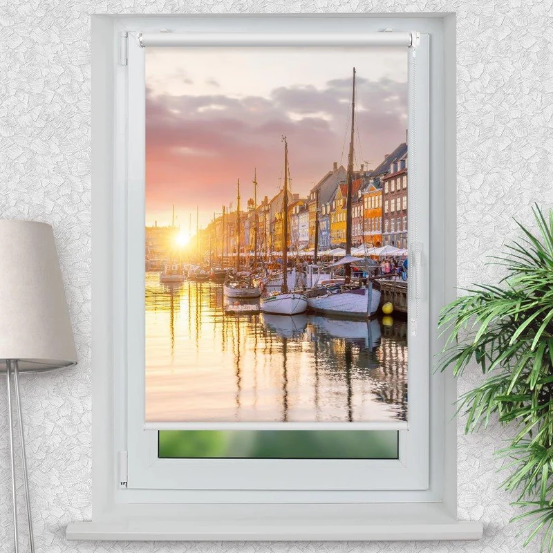 Klemmfix Rollo "Nyhavn Daenemark" | Motiv-Klemmrollo