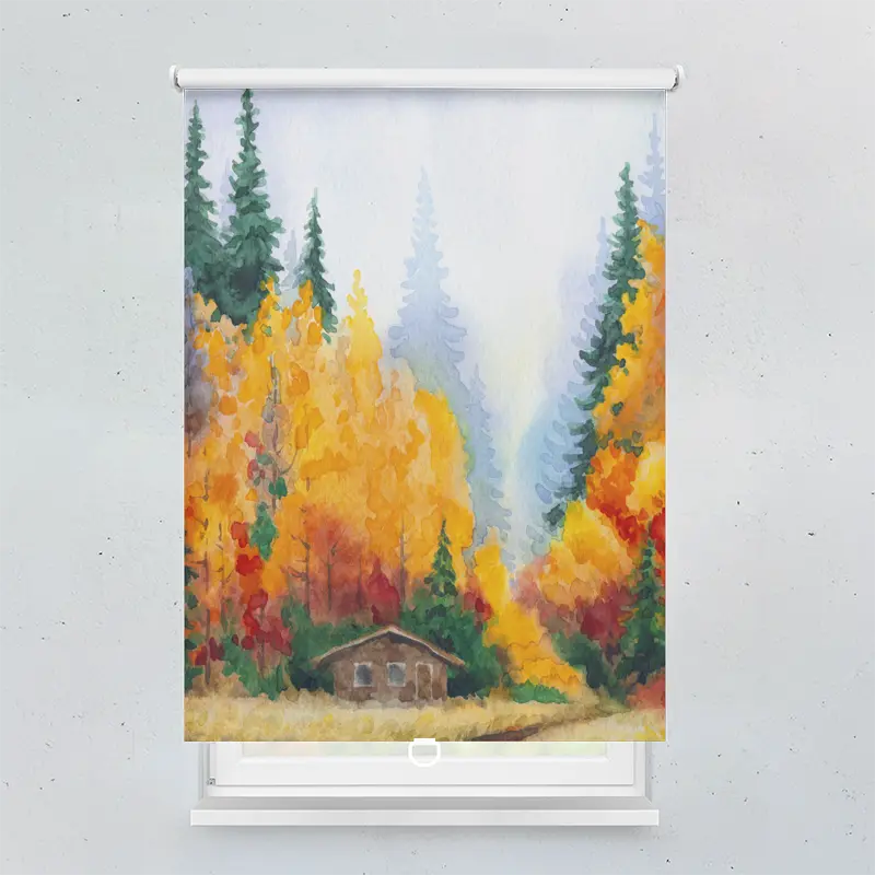 Springrollo Motiv "Herbstmalerei"