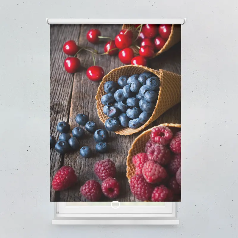 Springrollo Motiv "Beeren Kirschen"