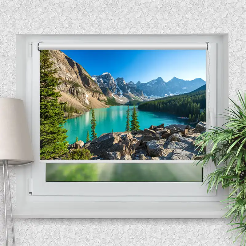 Klemmfix Rollo "Rocky Mountains Canada" | Motiv-Klemmrollo