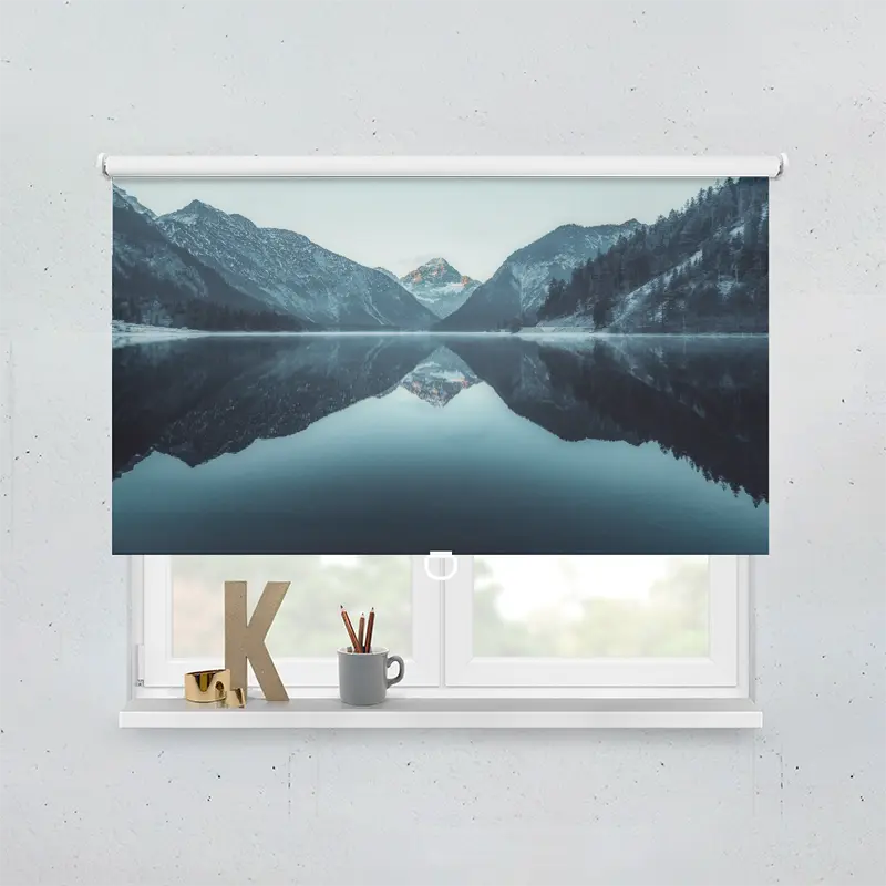 Springrollo Motiv "Plansee Alpen"