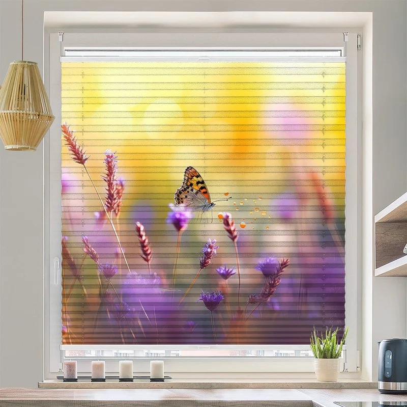 Plissee Motiv "Schmetterling Wiese"