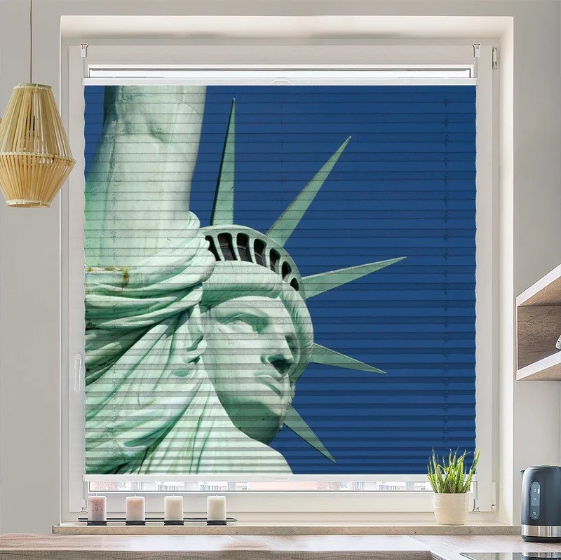 Wabenplissee Motiv "Liberty Freiheitsstatue New York"
