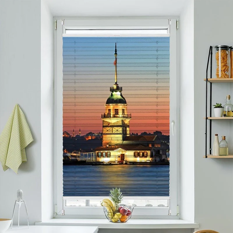Wabenplissee Motiv "Kiz Kulesi Istanbul"