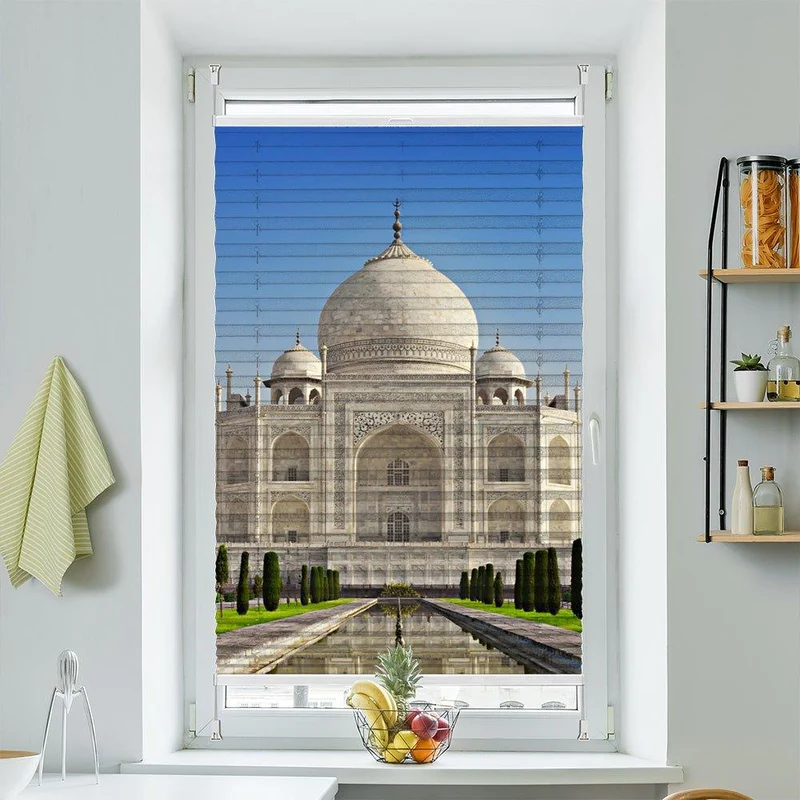 Wabenplissee Motiv "Taj Mahal Mausoleum"