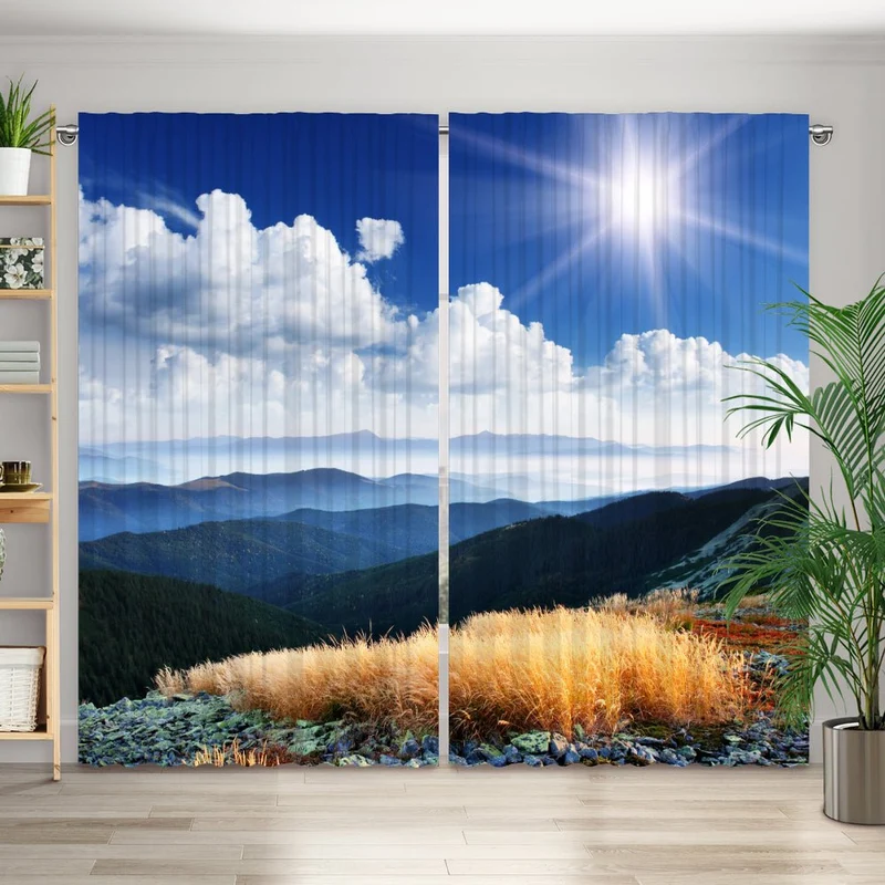 Vorhang Motiv "Berge Landschaft"
