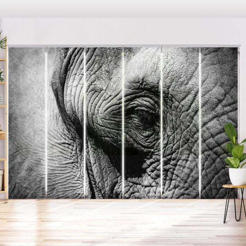 Schiebegardine Motiv "Elefant Nahaufnahme"