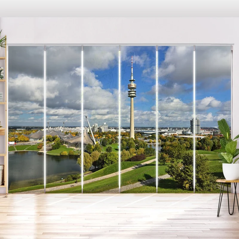 Schiebegardine Motiv "Skyline Olympiapark München"