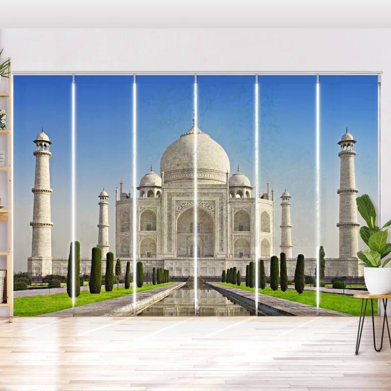 Schiebegardine Motiv "Taj Mahal Indien"