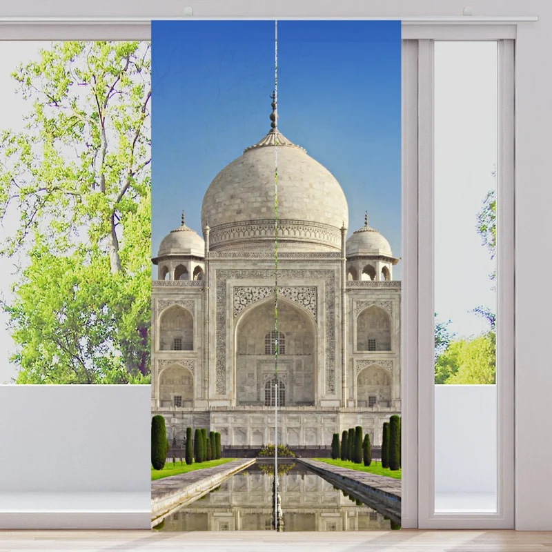 Schiebegardine Motiv "Taj Mahal Indien"