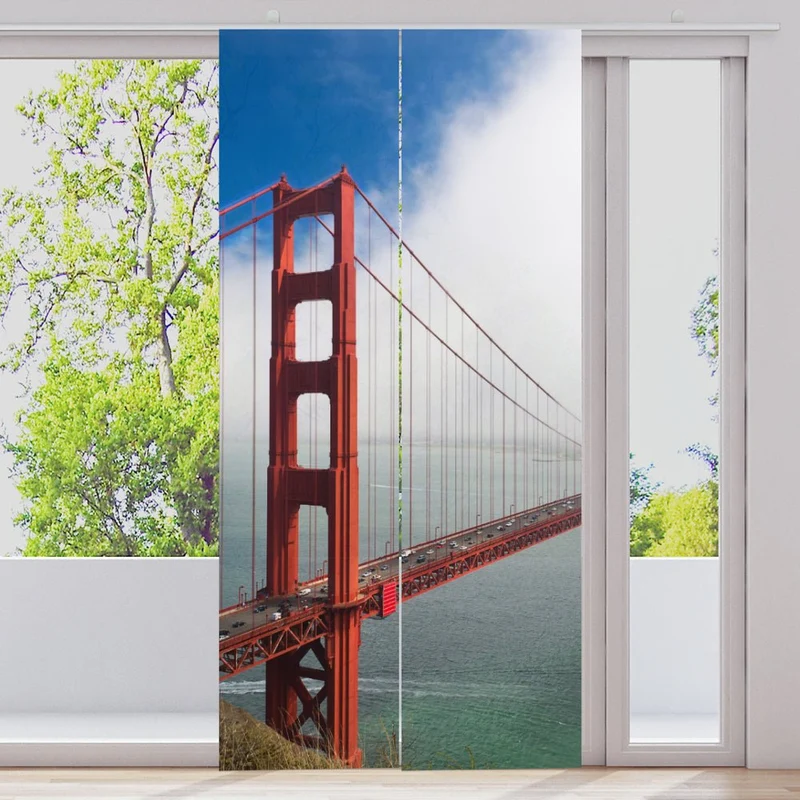 Schiebegardine Motiv "Golden Gate Bridge"