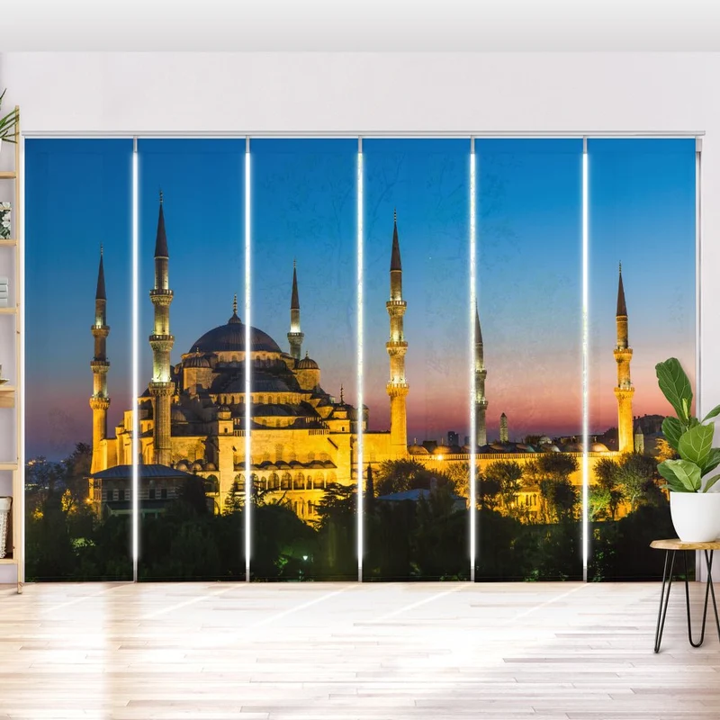 Schiebegardine Motiv "Blaue Moschee Istanbul Türkei"