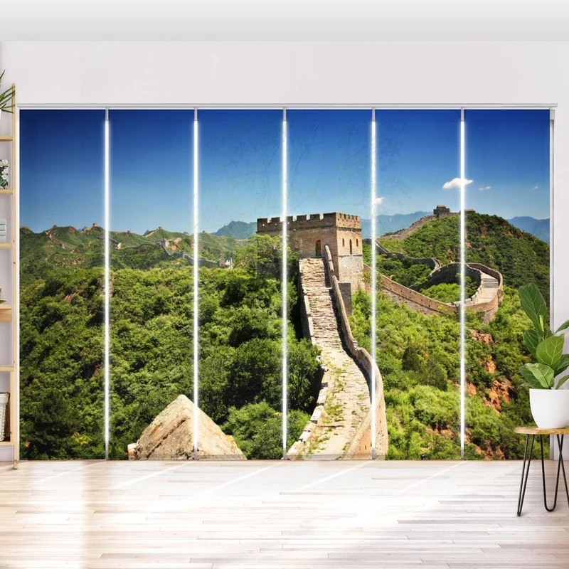 Schiebegardine Motiv "Chinesische Mauer"