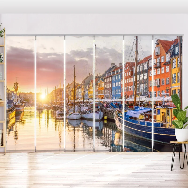 Schiebegardine Motiv "Kopenhagen Nyhavn"
