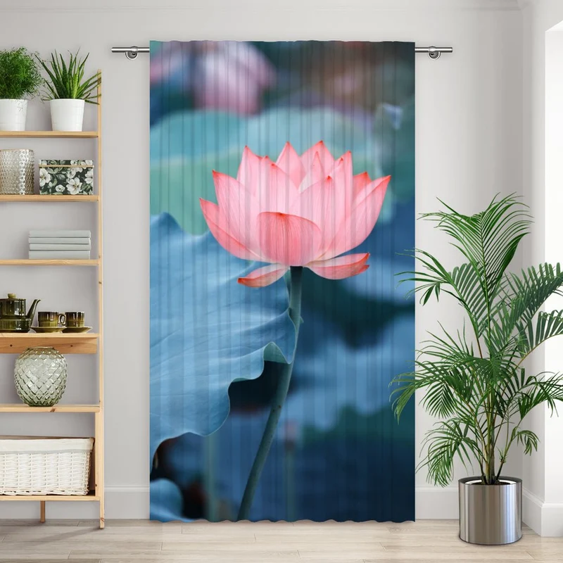 Vorhang Motiv "Lotus See"