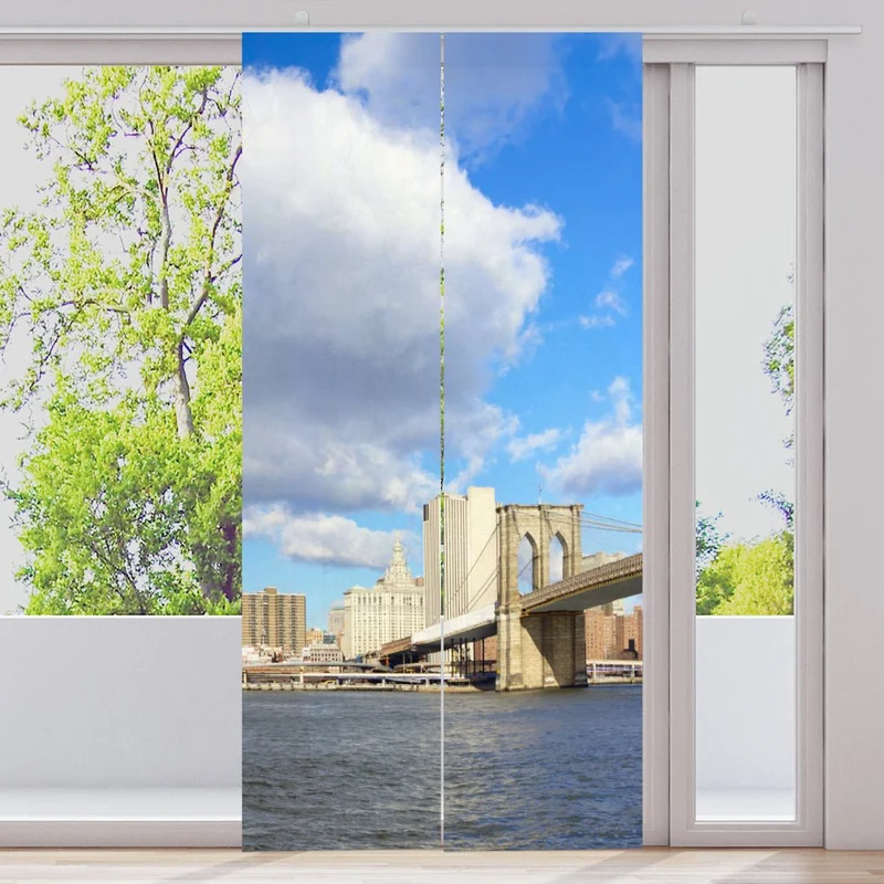 Schiebegardine Motiv "Brookly Bridge Manhatten"