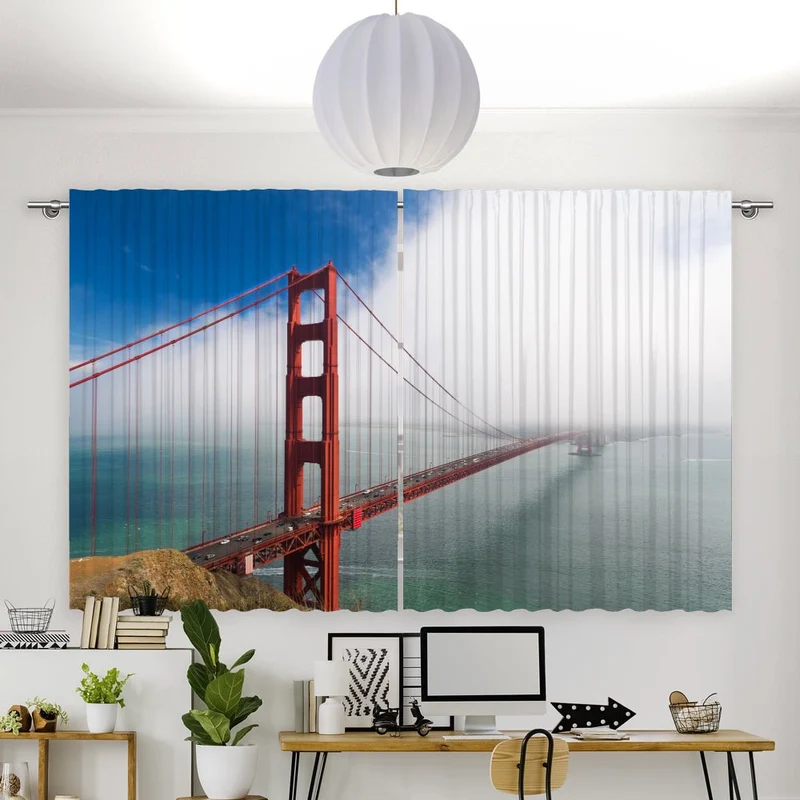 Vorhang Motiv "Golden Gate Bridge San Francisco"