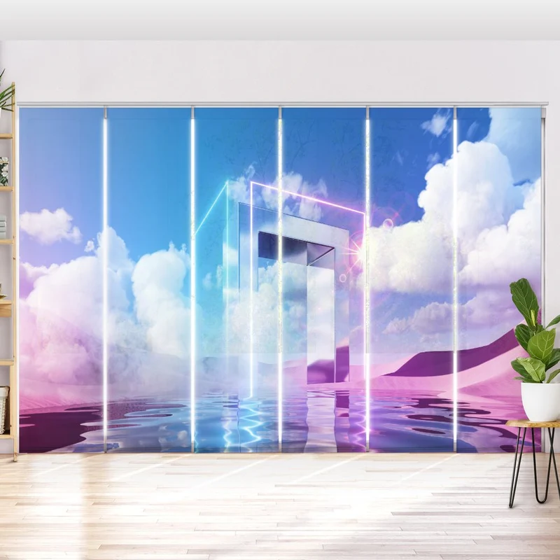 Schiebegardine Motiv "Fantasie Landschaft"