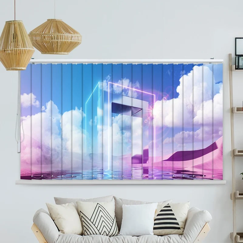 Lamellenvorhang Motiv "Fantasie Landschaft"