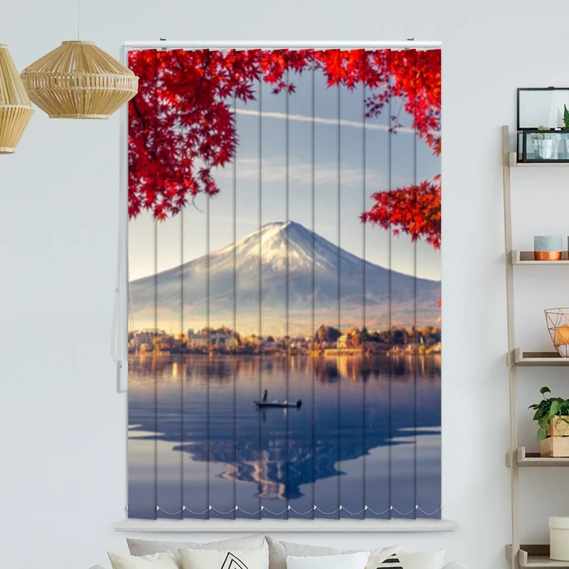 Lamellenvorhang Motiv "Fujiyama Herbst"