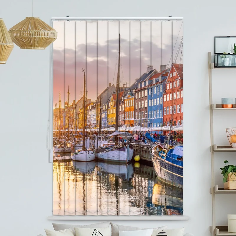 Lamellenvorhang Motiv "Kopenhagen Nyhavn"