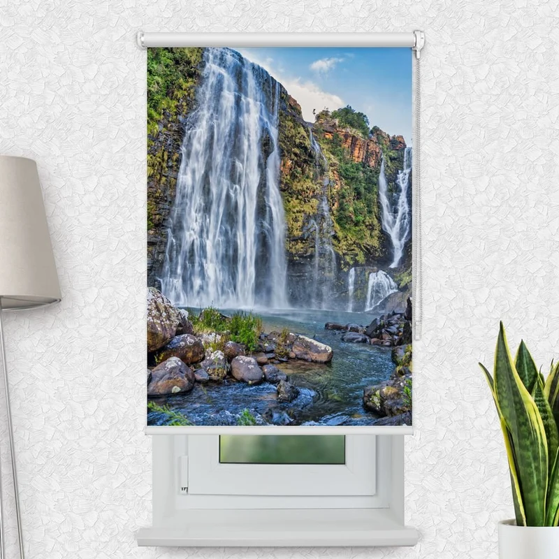 Motivrollo 'Wasserfall Suedafrika' | Bis B 430 x H 440 cm
