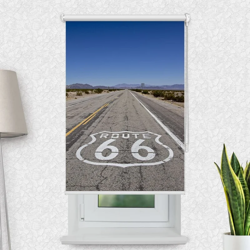 Motivrollo 'Route 66' | Bis B 430 x H 440 cm