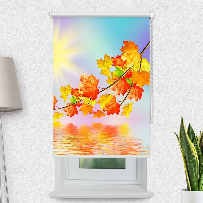 Motivrollo 'Herbst Ahornblaetter' | Bis B 430 x H 440 cm