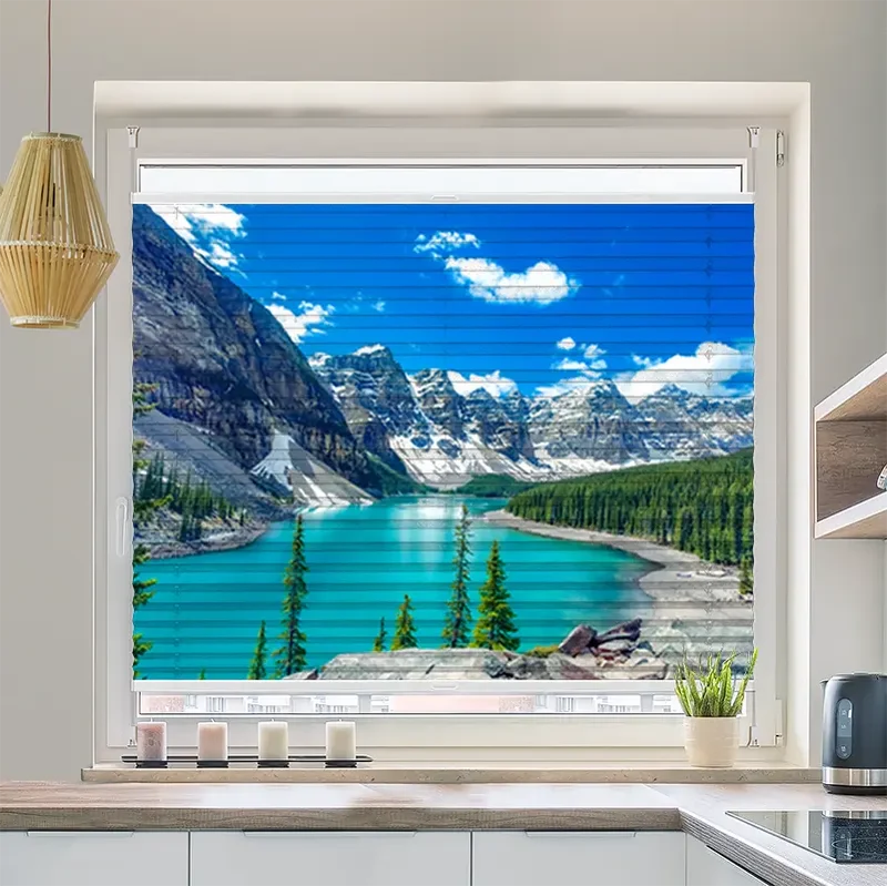 Plissee Motiv "Morain Lake Bergsee"