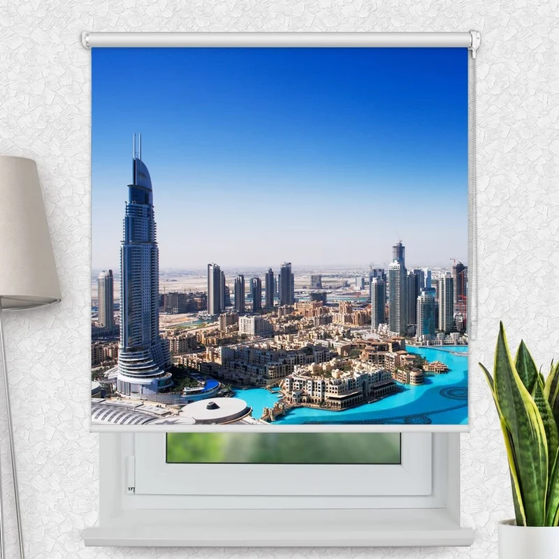Motivrollo 'Dubai Skyline' | Bis B 430 x H 440 cm