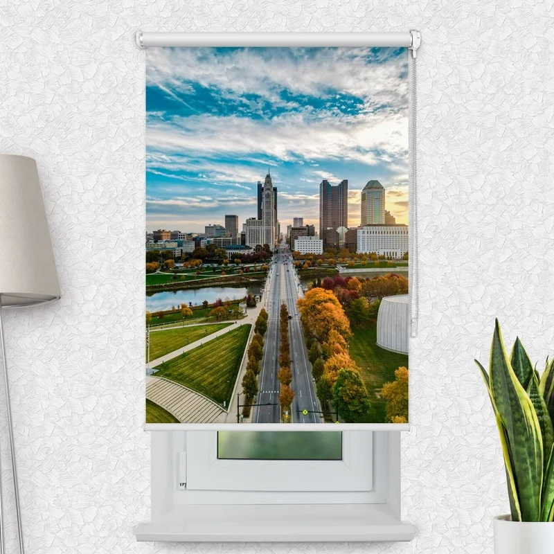 Motivrollo 'Downtown City Skyline' | Bis B 430 x H 440 cm