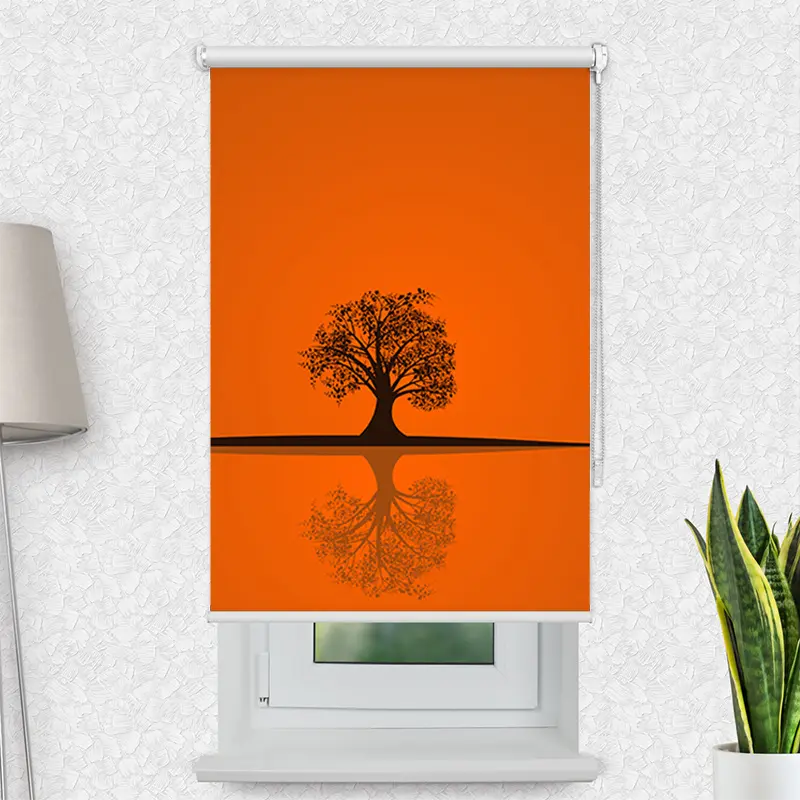 Motivrollo "Baum Im Herbst" | Bis B 430 x H 440 cm