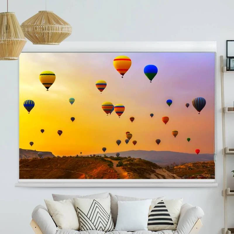 Kassettenrollo Motiv "Heissluftballons" | bis B 420 x H 420 cm